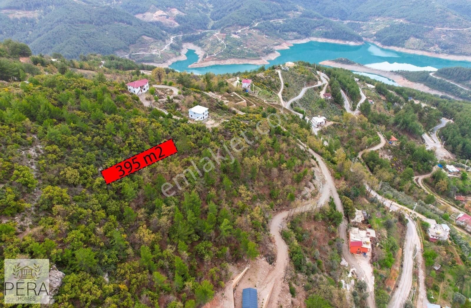 Alanya Dimçayı Üzümlü Baraj Manzaralı Satılık 395 M2 Tarla - Görsel 9