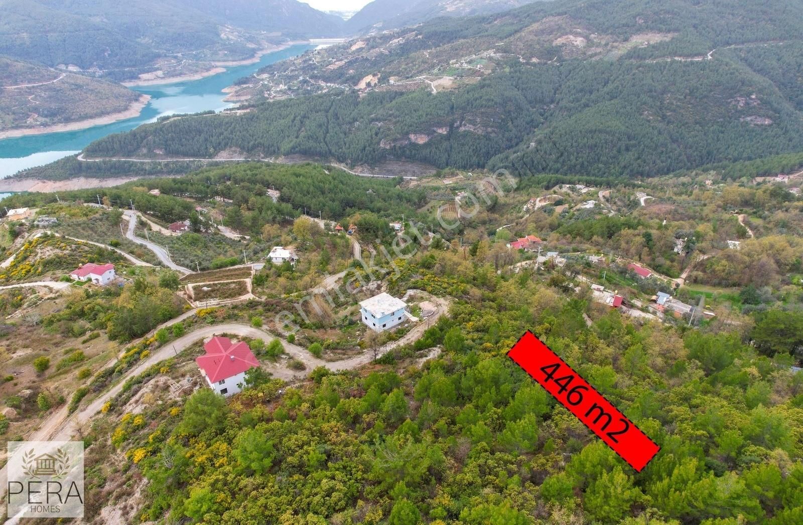 Alanya Dimçayı Üzümlü Baraj Manzaralı Satılık 446 M2 Tarla - Görsel 6