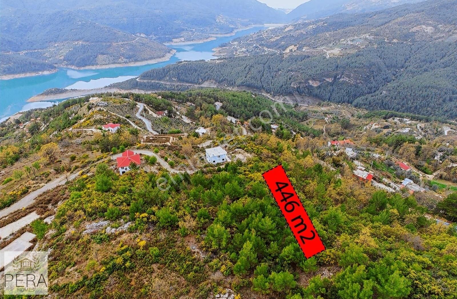 Alanya Dimçayı Üzümlü Baraj Manzaralı Satılık 446 M2 Tarla