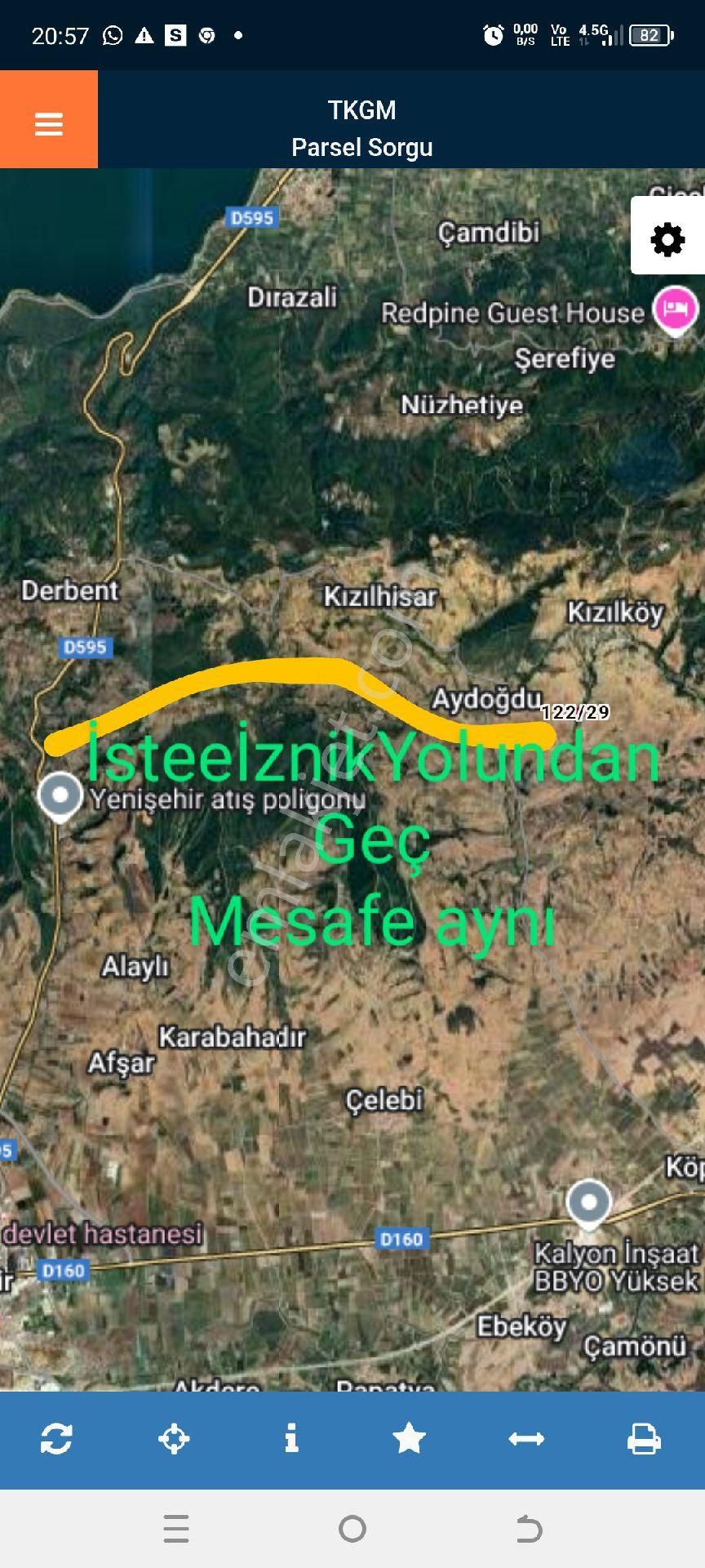 My Ekipdenbursa Yenişehir Kızılköyde Doğa Harikası Arazi Yola Cephe - Görsel 18