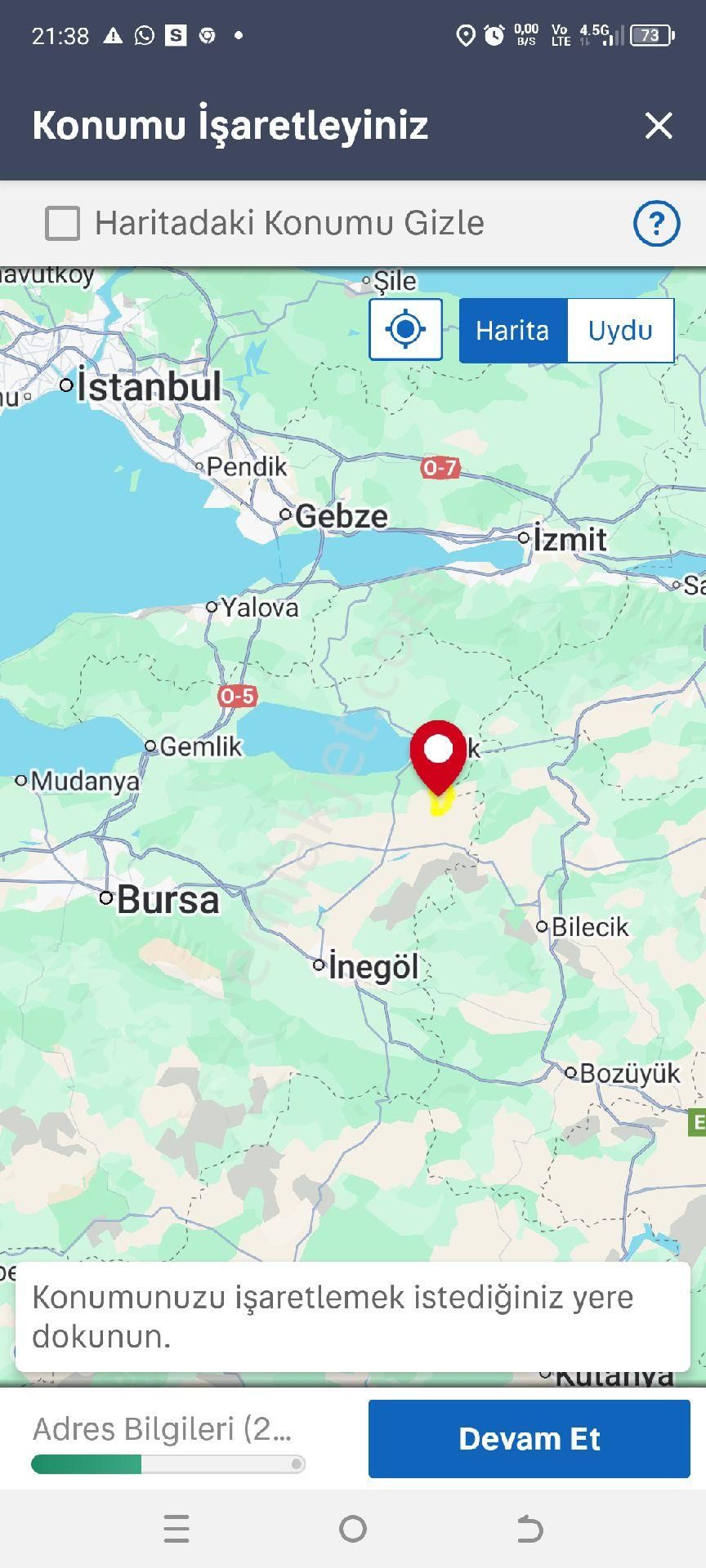 My Ekipdenbursa Yenişehir Kızılköyde Doğa Harikası Arazi Yola Cephe - Görsel 3