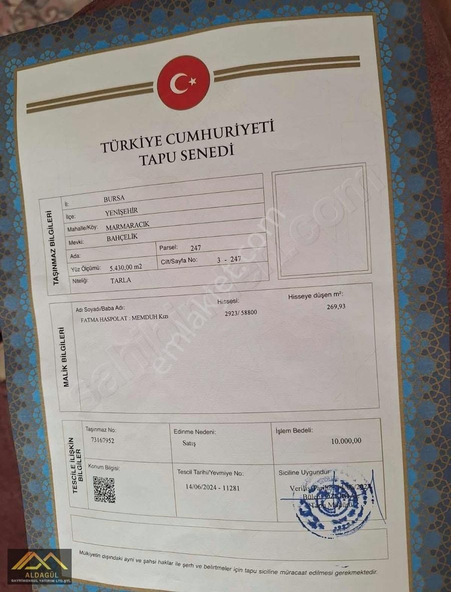 Hobi Bahçesi İçin Satılık Arsa
