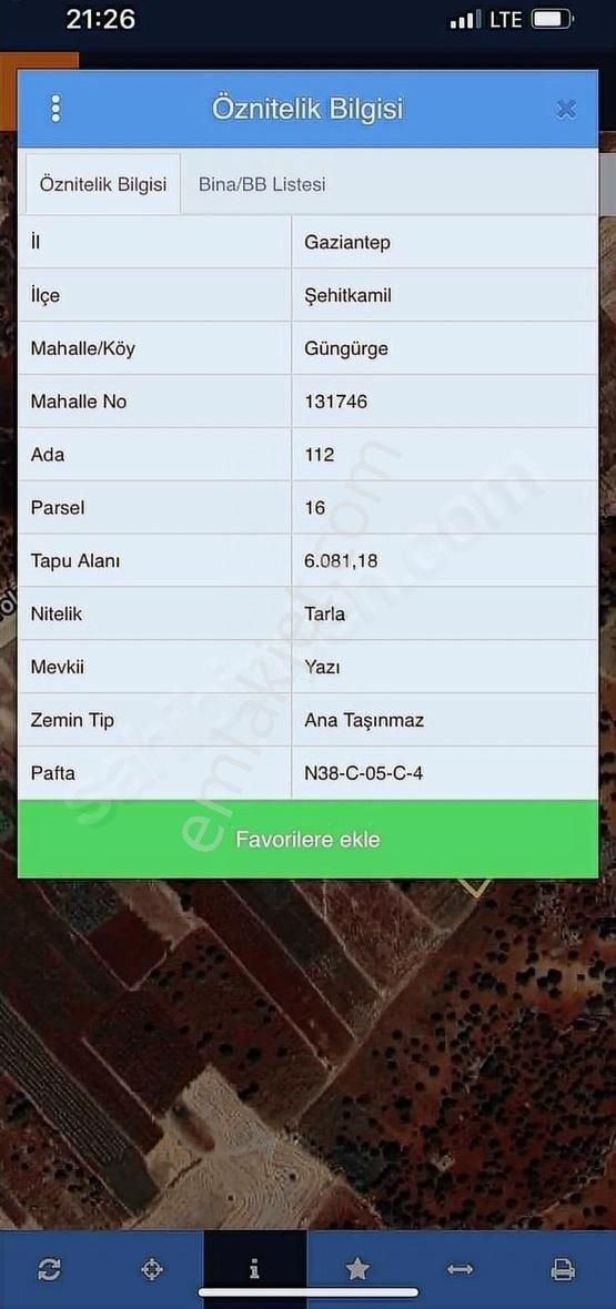 Güngürge Adıyaman Yolundan Bir İçerde Tek Tapu Yatırımlık Arazi.
