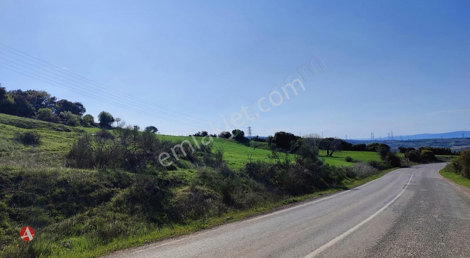 Çanakkale, Lapseki, Şahinli, Asfalt Cephe, Boğaz Manzaralı Arazi