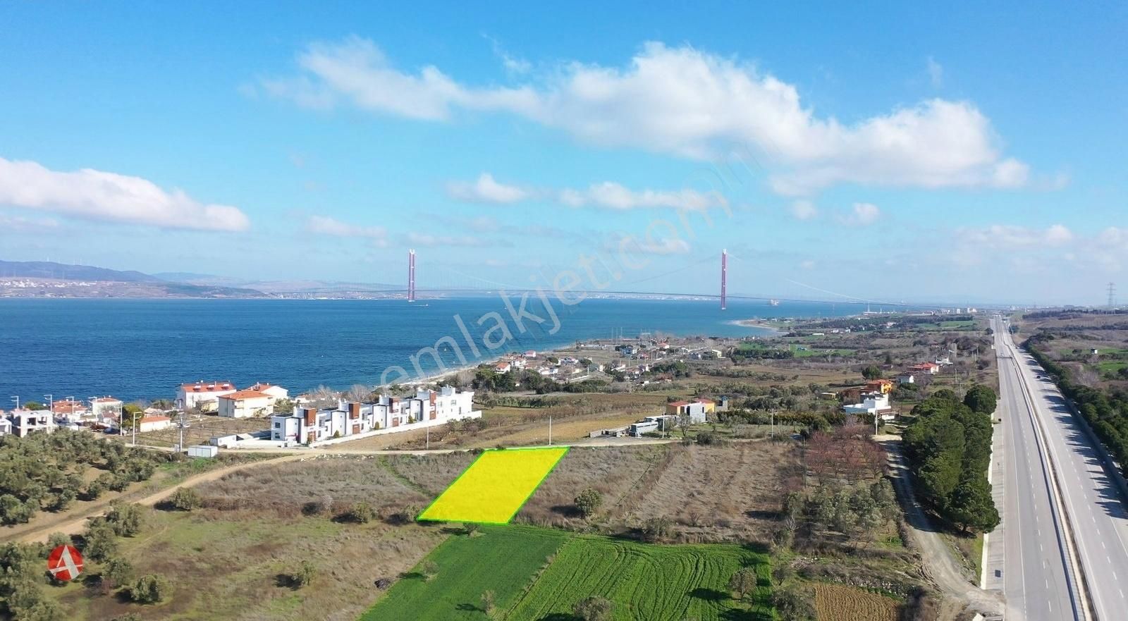 Çanakkale, Lapseki, Suluca, Boğaz Ve Köprü Manzralı İmarlı Arsa