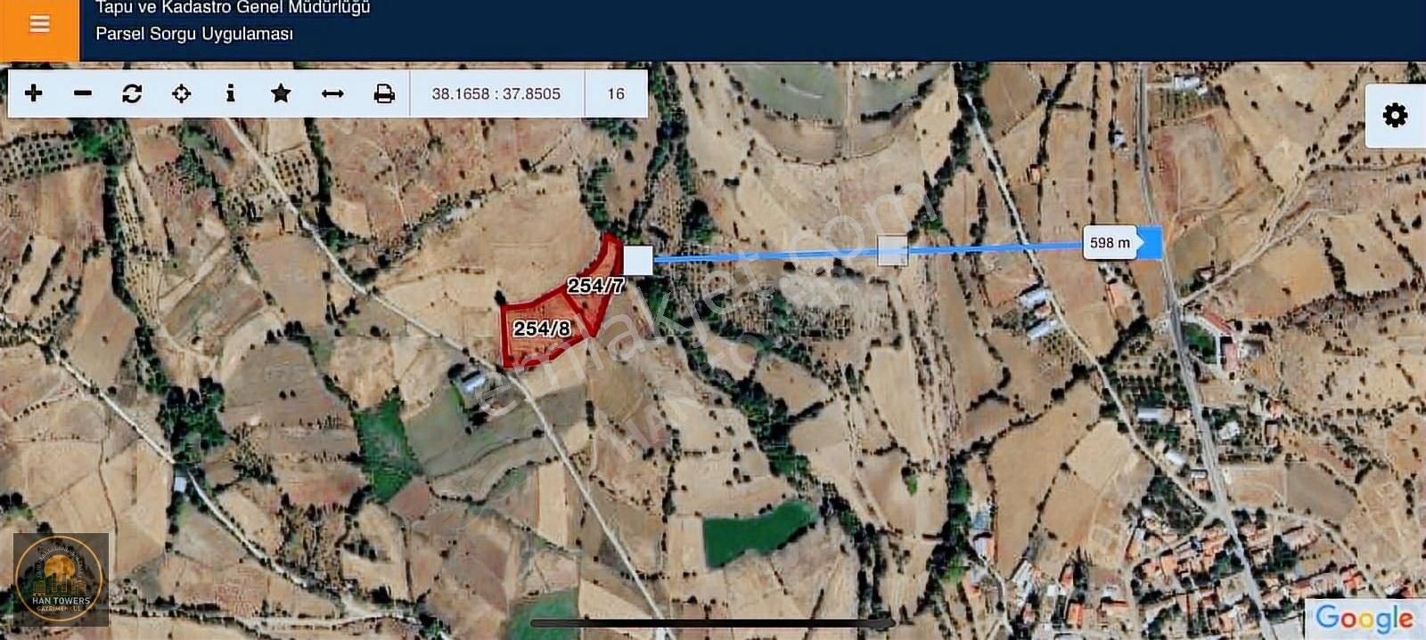 Doğanşehir Polatta Satılık 9.350 Mt Tarla + Konteyner Hediye