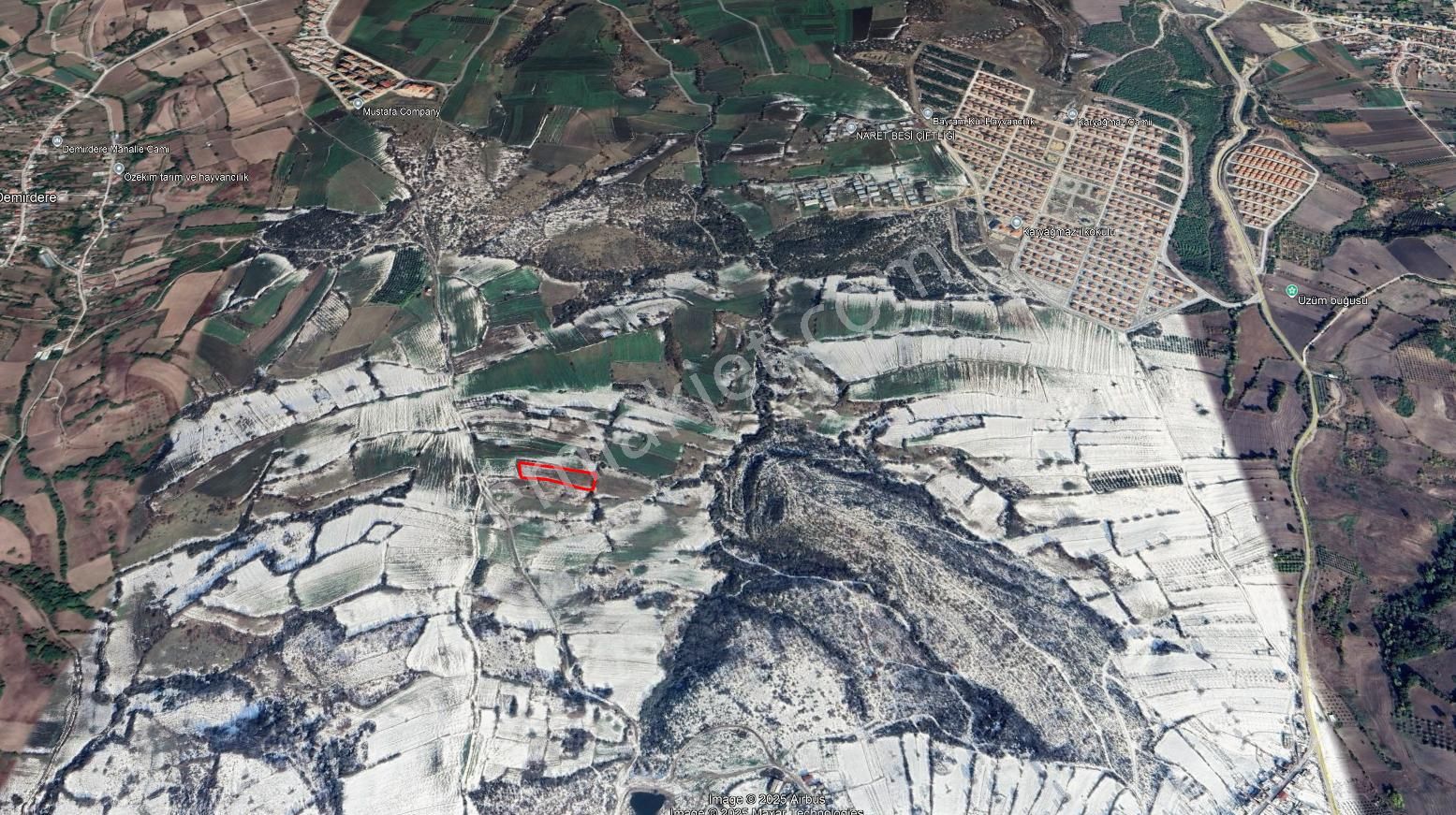 Bursa Mustafakemalpaşa Kayabaşı'nda 4760 M2 Satılık Tarla
