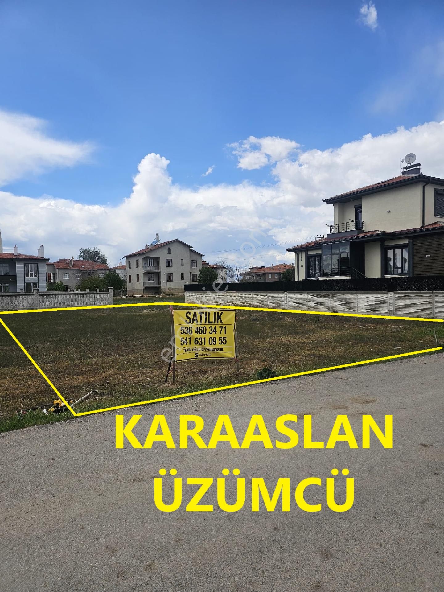 Karatay Karaaslan Üzümcü'de Acil Satılık 490 M² İmarlı Arsa