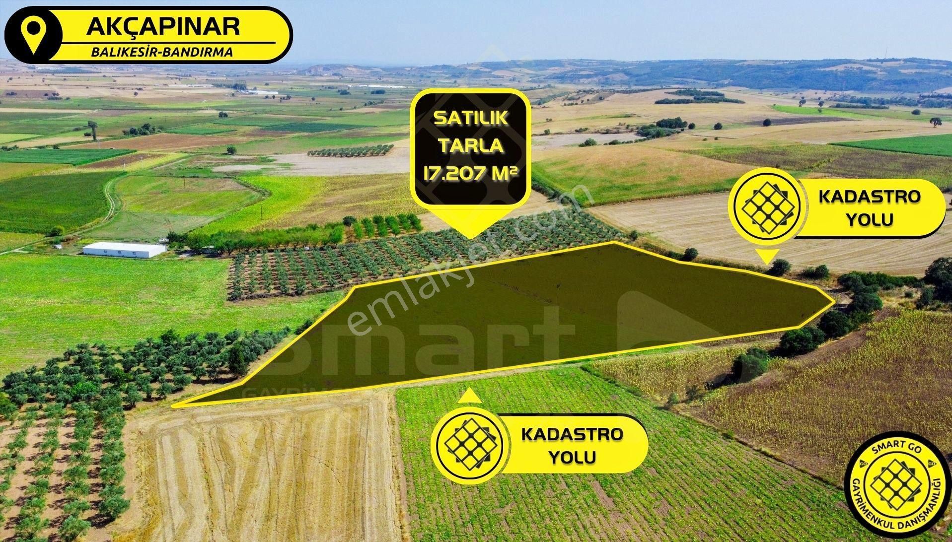 Akçapınar'da 17.207 M² Satılık Tarla