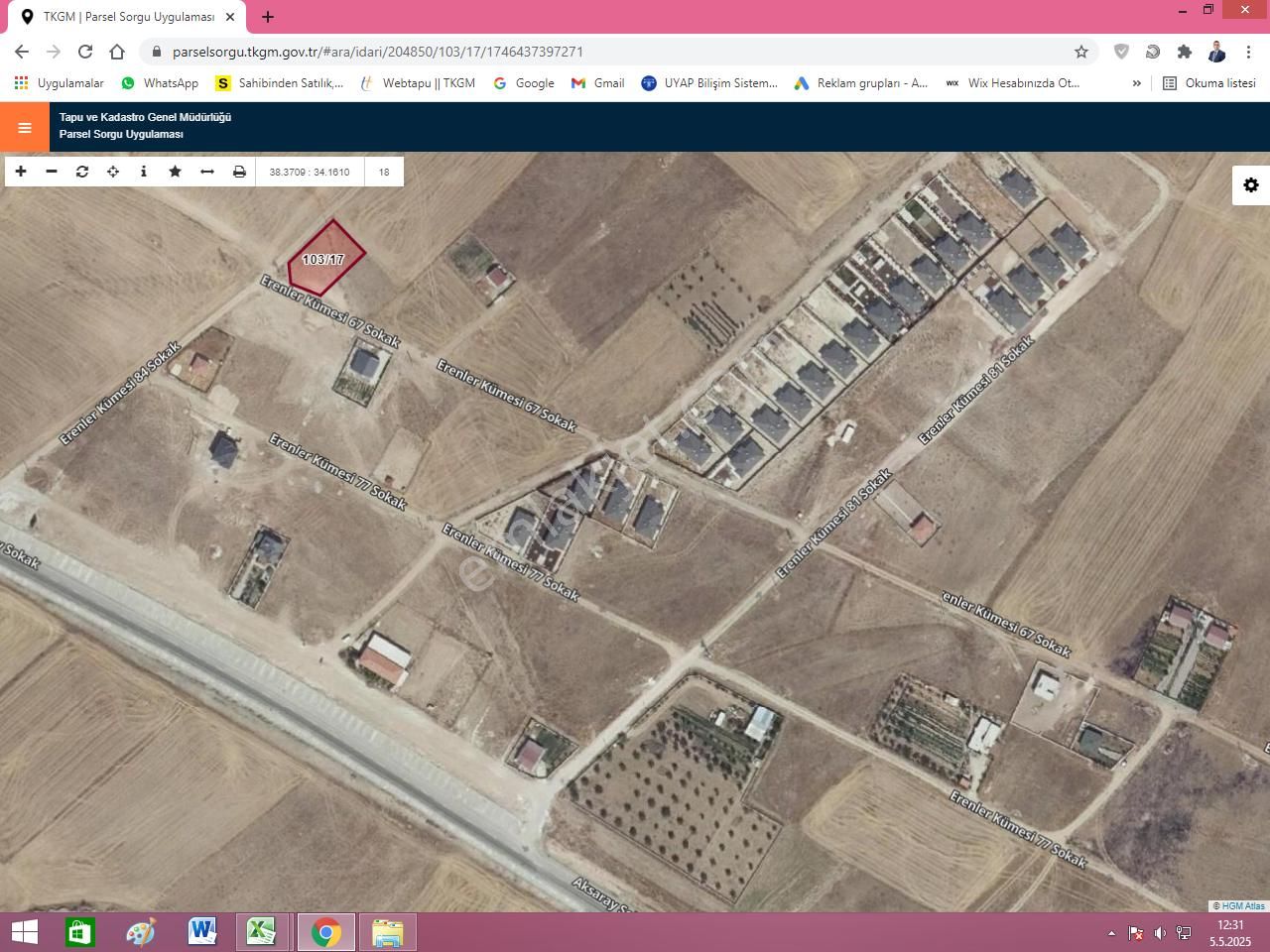 Aksaray Dogantarla Satılık Arsa, Köşe Parsel
