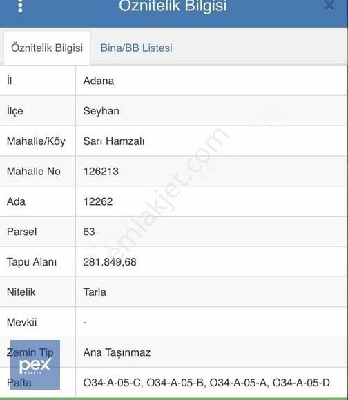 Adana Seyhan Sarıhamza'da Satılık Arsa