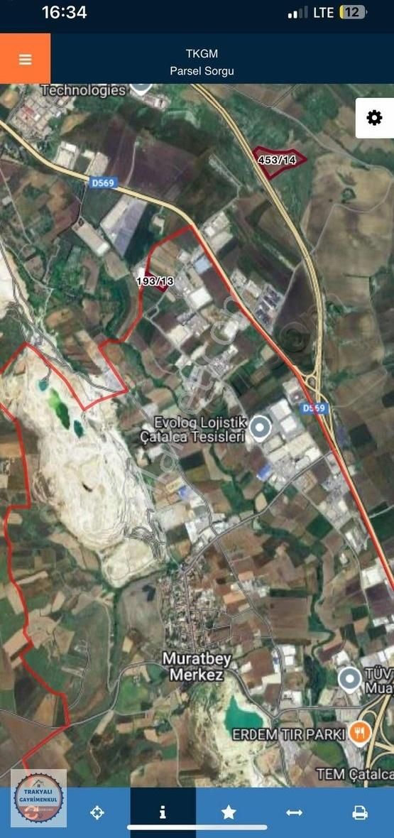 Çatalca Muratbey 6.385 M2 Depolama Arsası