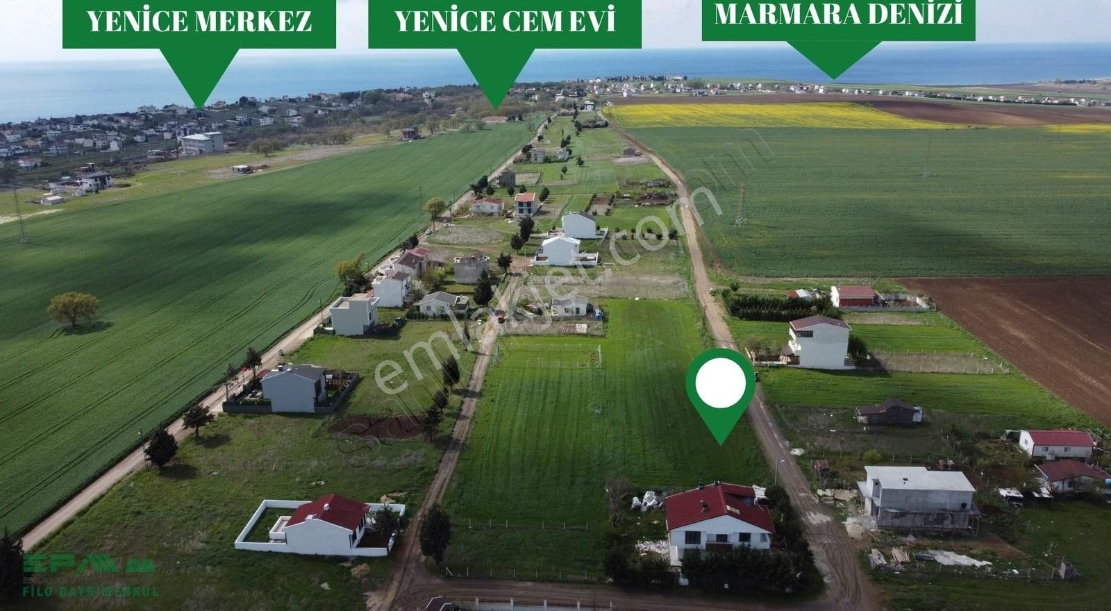 Tekirdağ Çorlu Yenice'de Satılık 275 Mt2 İmarlı Arsa