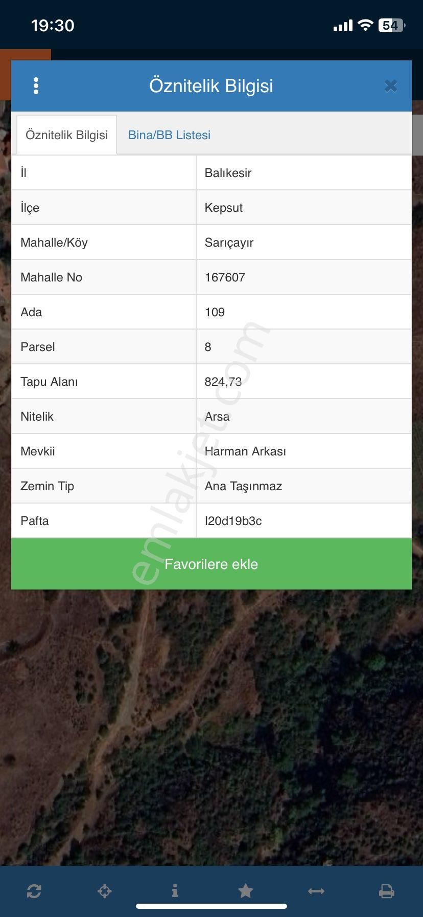 Balıkesir Kepsutta Sahibinden İmarlı Arsa