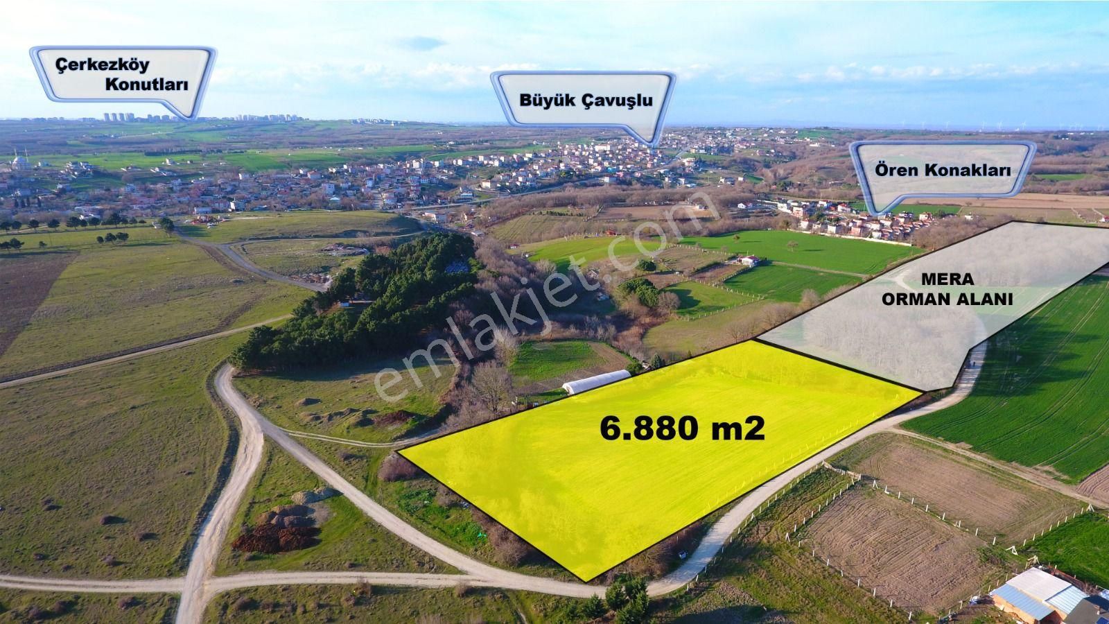 Ege Gayrimenkulden Büyükçavuşluda 6880 M2 Arazi