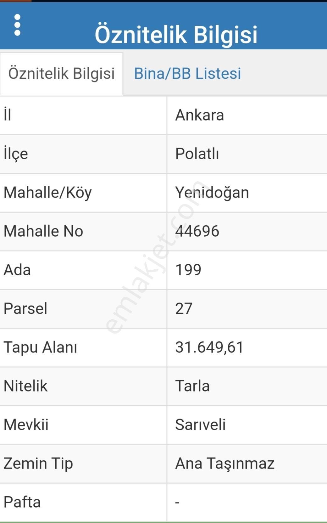 Polatlı Ankara Asfaltına Sıfır Konumda 31.649m²tek Tapu Satılık Tarla