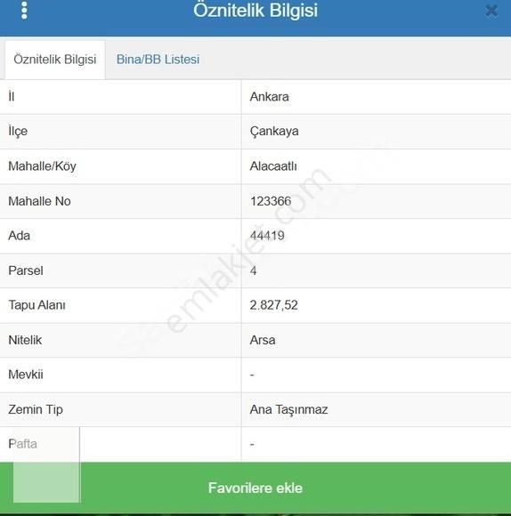 Ankara Çankaya Alacaatlı Villa Arsası - Görsel 2