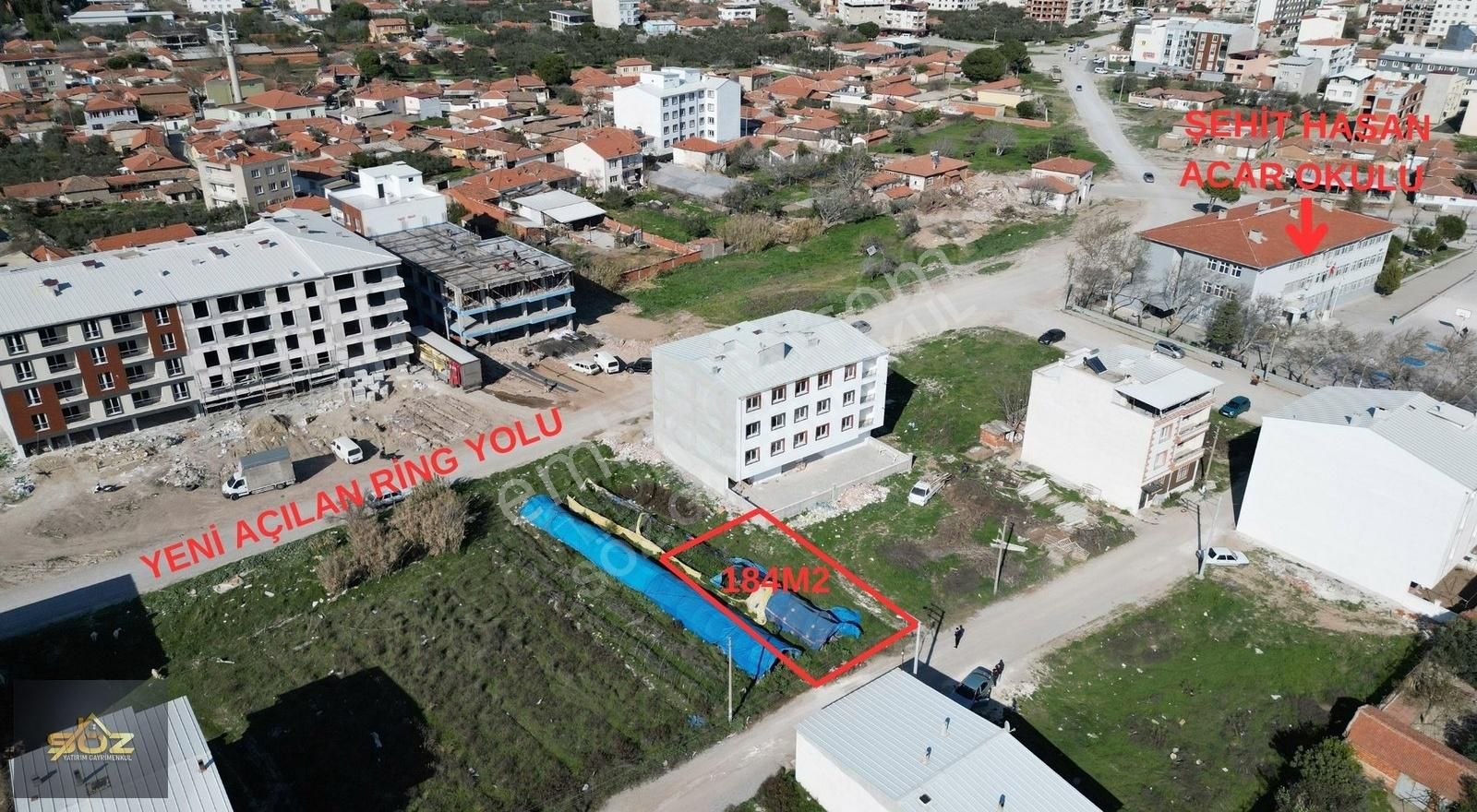 Fırsat Seyitahmet Mh Bitişik Nizam 184m2 Satılık Arsa 6 Dairelik