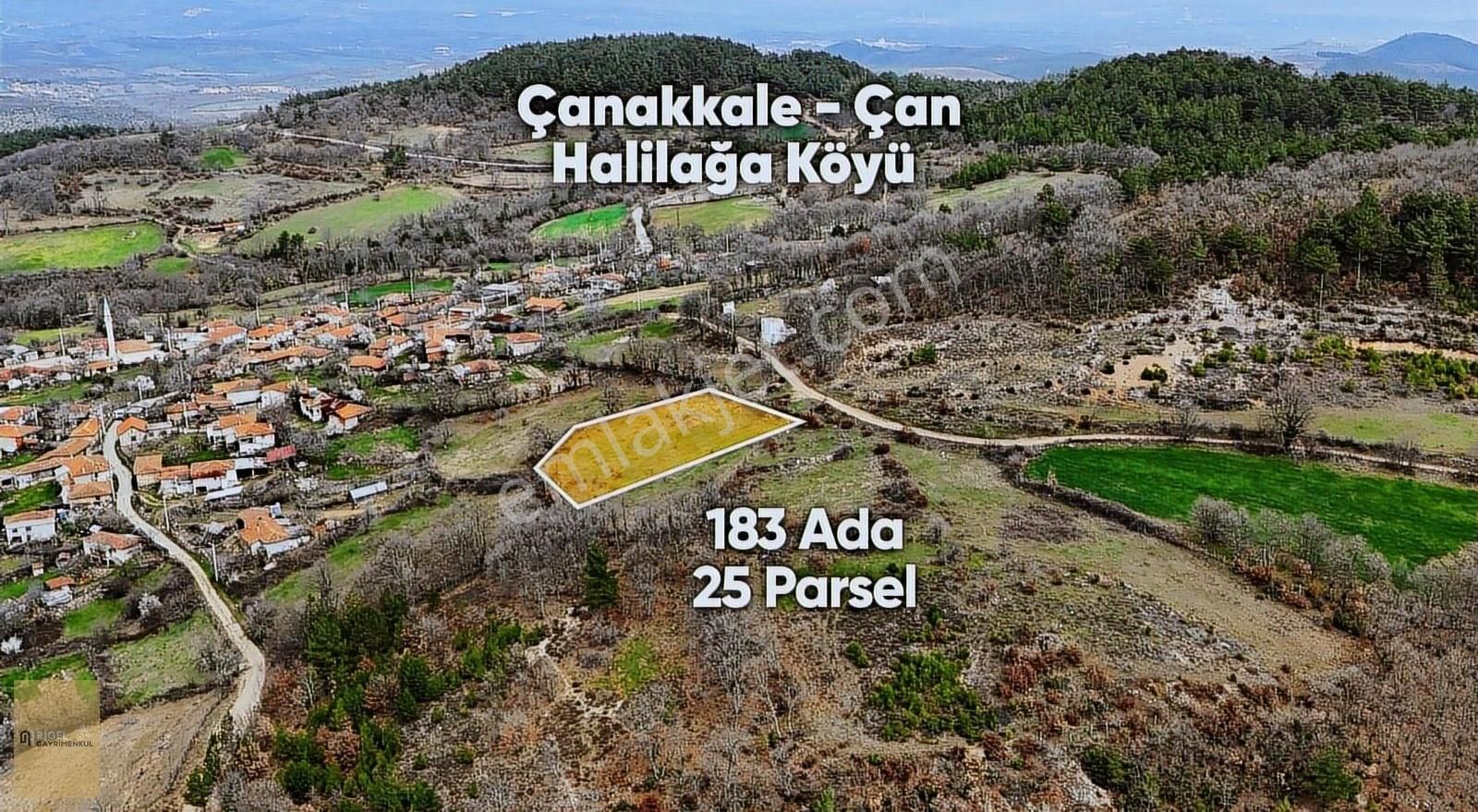 Çanakkale İli Çan İlçesi Halilağa Köyünde Köy İçi İmarlı Arsa