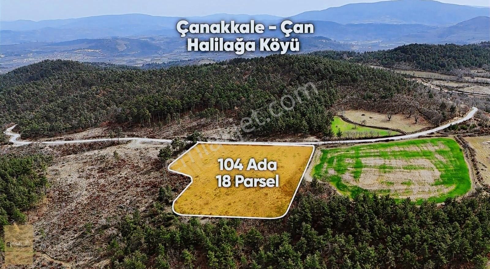 Çanakkale İli Çan İlçesi Halilağa Köyünde Satılık Fırsat Tarla