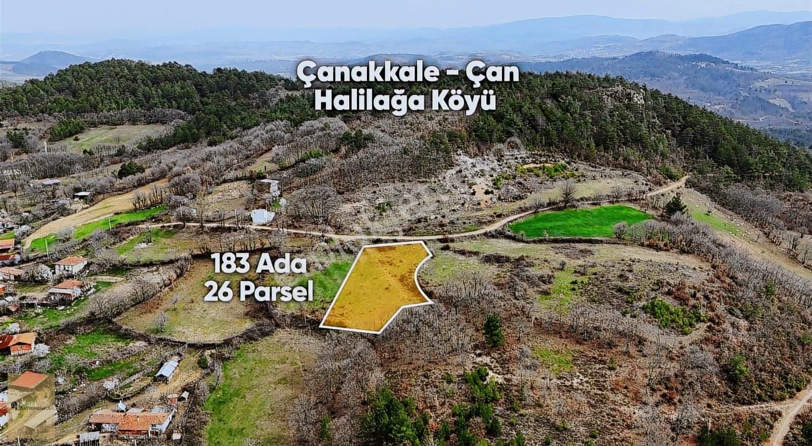 Çanakkale İli Çan İlçesi Halilağa Köyünde Köy İçi İmarlı Arsa