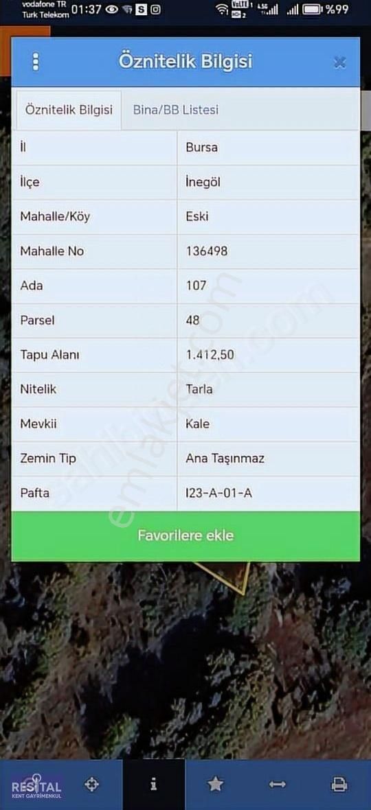 Resital Kent Eskiköy 1412 M2 Tek Tapu