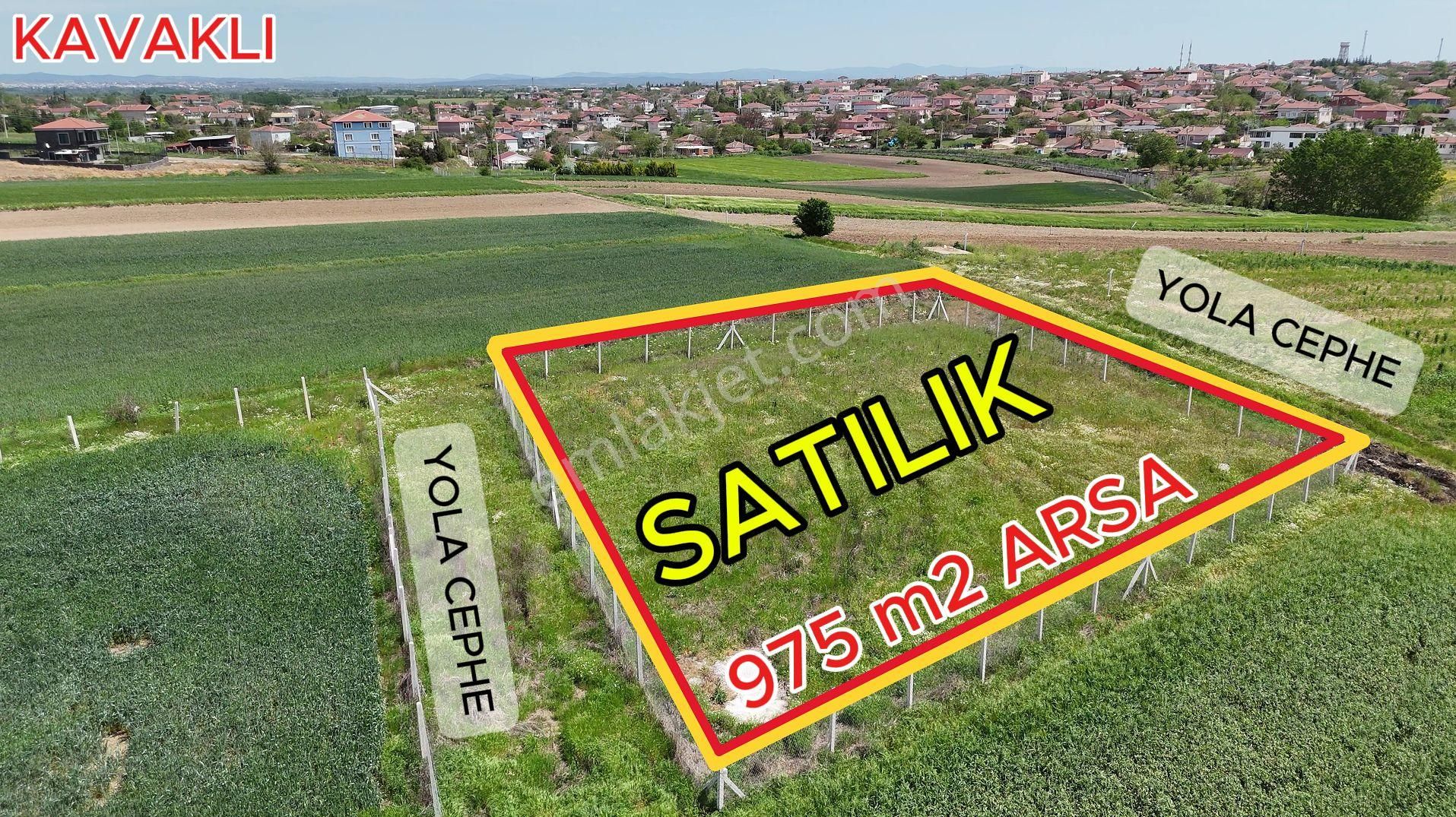 Kırklareli Kavaklı Panoramik Konumuyla 2 Yola Cephe 975 M2 Arsa