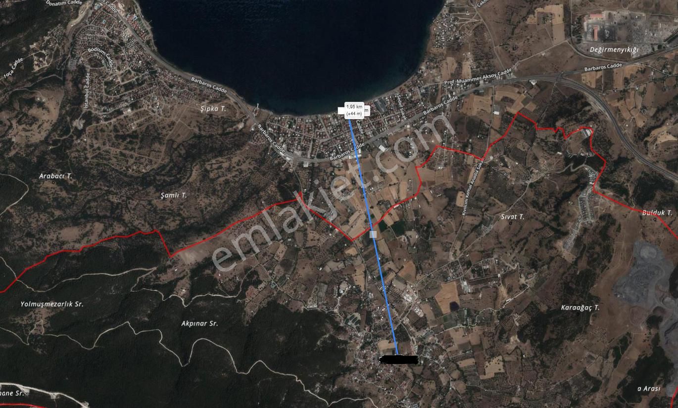 İzmir Foça Kozbeyli' De Deniz Ve Doğa Manzaralı Kat Karşılığı Arsa