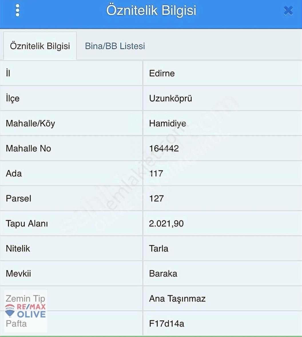 Edirne Uzunköprü Hamidiye'de Ana Yola Cephe Satılık Tarla
