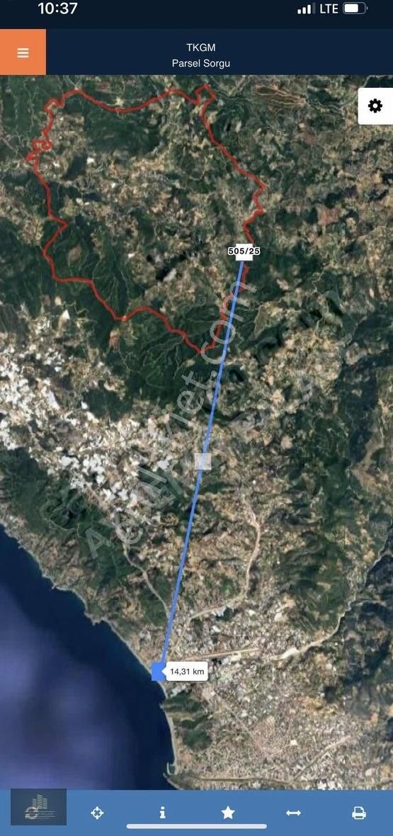 Alanya Camlıca Köyünde 3,168m2 Satılık Uygun Tarla - Görsel 12