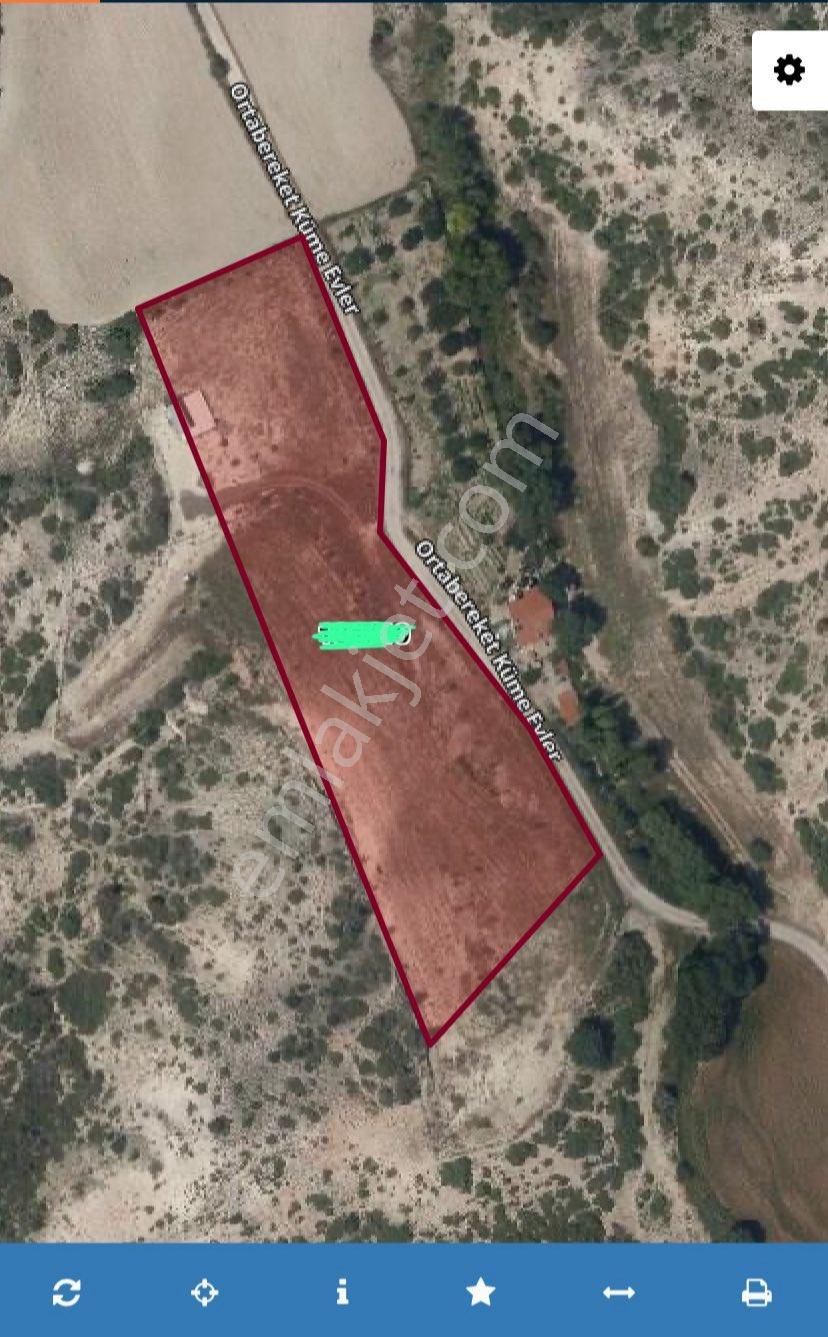 Bayram Gayrimenkulden Ayaş Orta Berekette 7200m2 Asfalta Cephe Tek Tapulu Satılık Tarla