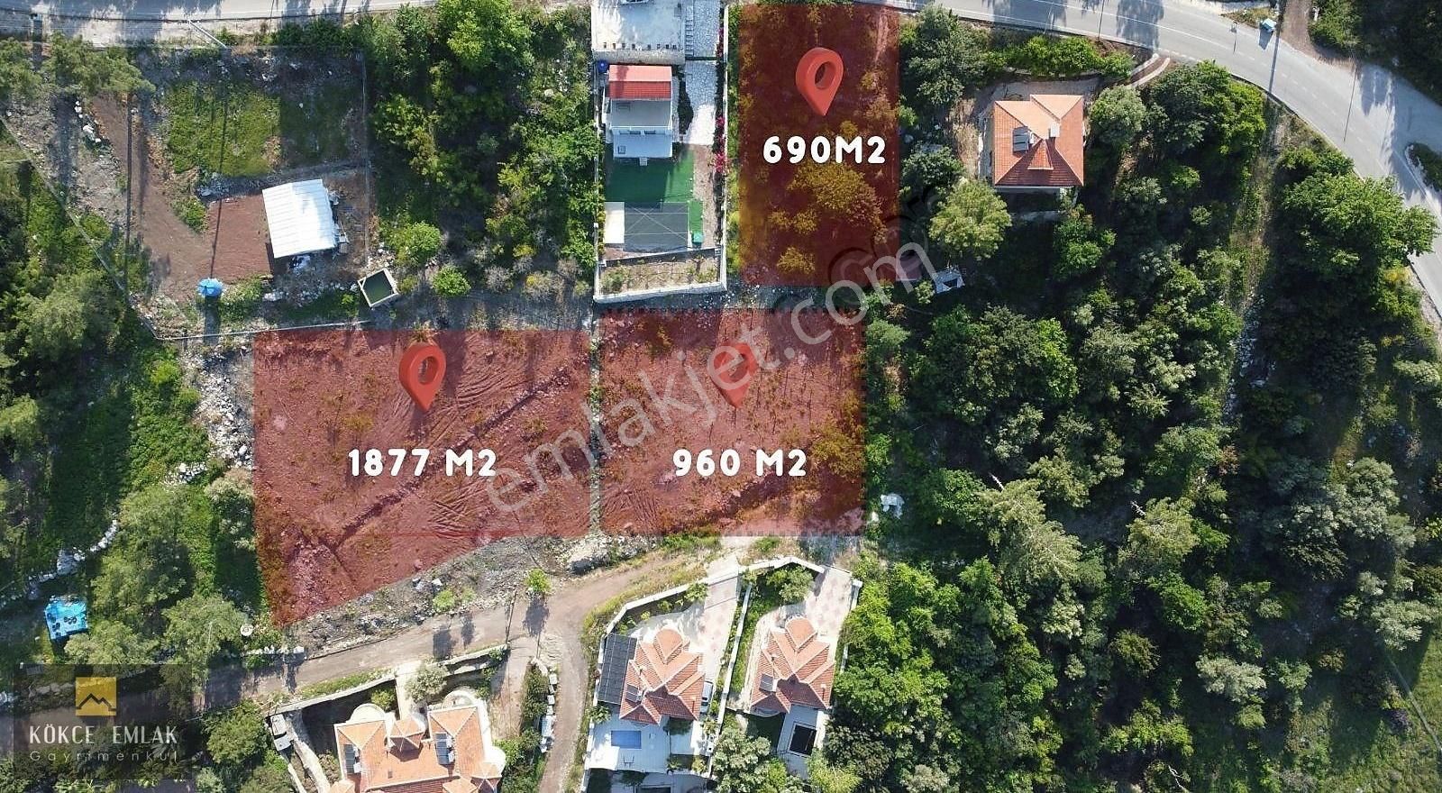 Adrasan İngiliz Mahallesinde 960 M2 Satılık Villa Arsası