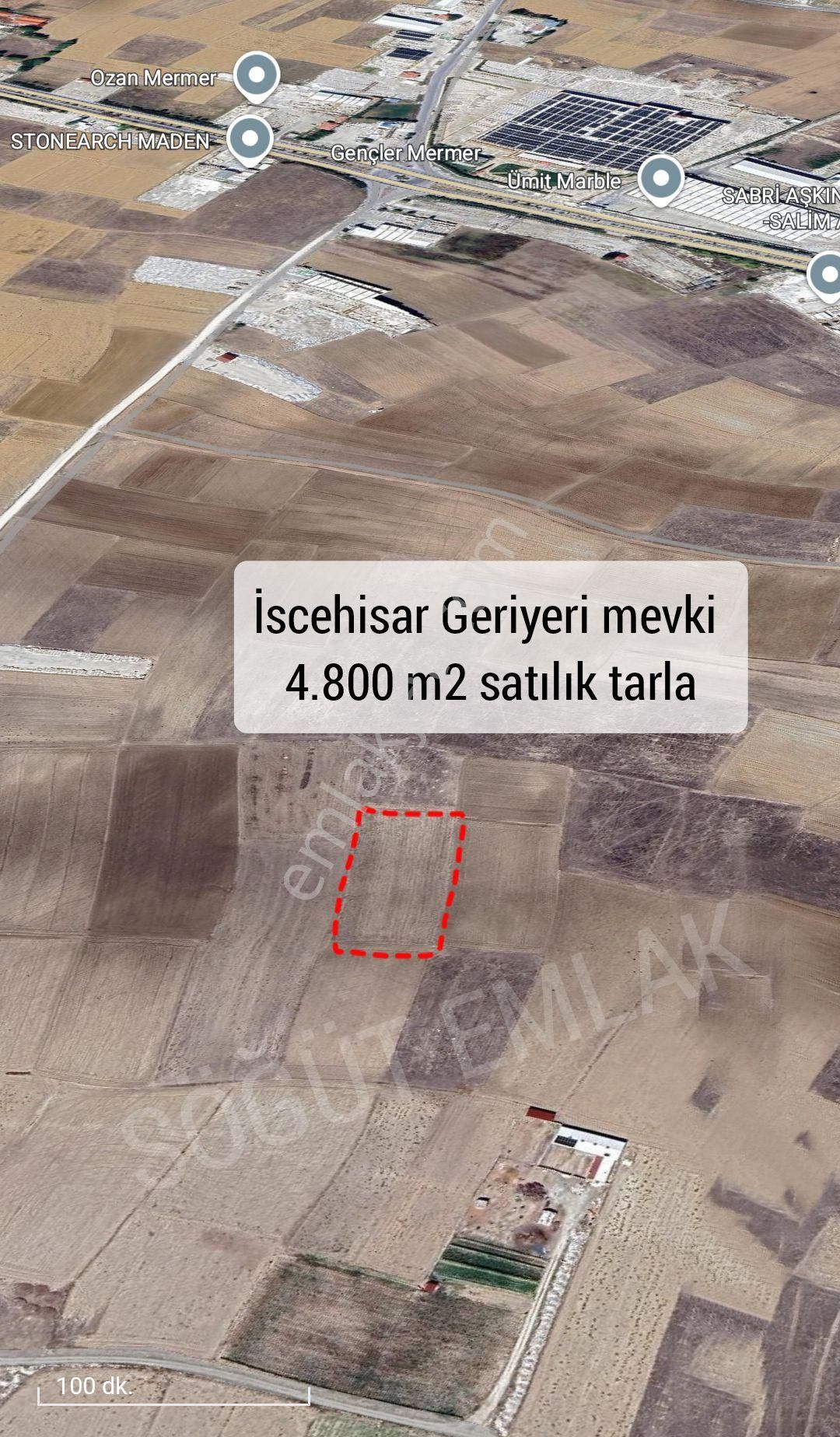 Söğüt Emlak'tan İscehisar'da Satılık Tarla