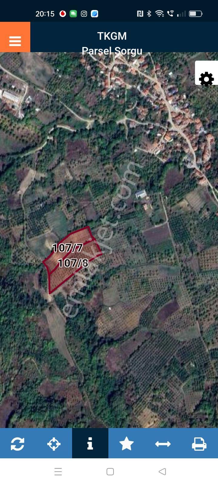 İnegöl Konurlar Köyünde Satılık Ceviz Bahçesi