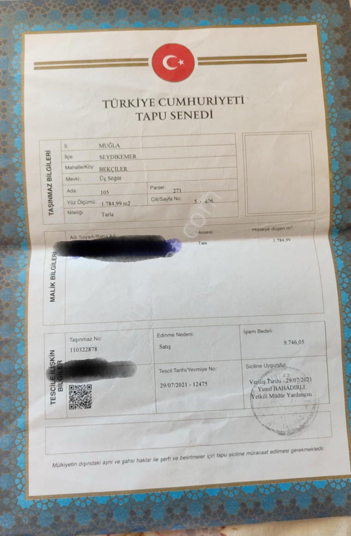 Satılık Tarla