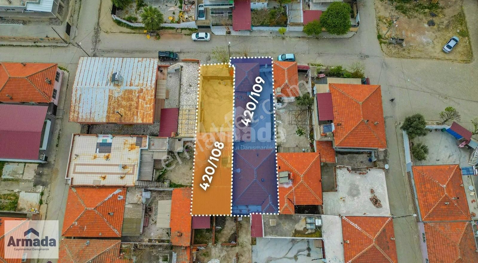 Germencik'te İçinde Ev Ve Dükkan Olan Satılık Arsa