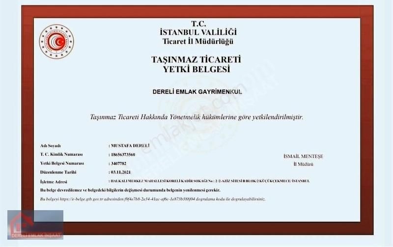 Değirmenköy De Sanayi İmarlı Arsa
