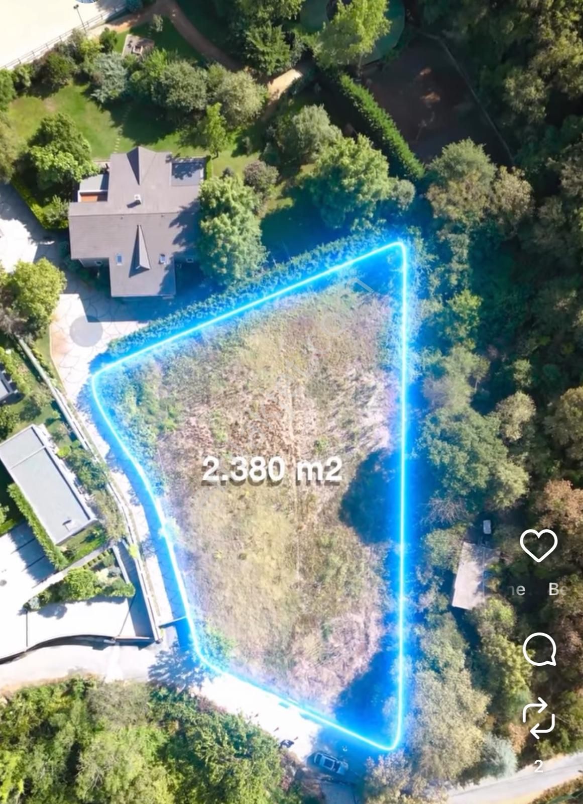 Göktürk Kemerburgaz'da Ormanın Dibinde İmarlı Satılık 2380m2 - Görsel 2