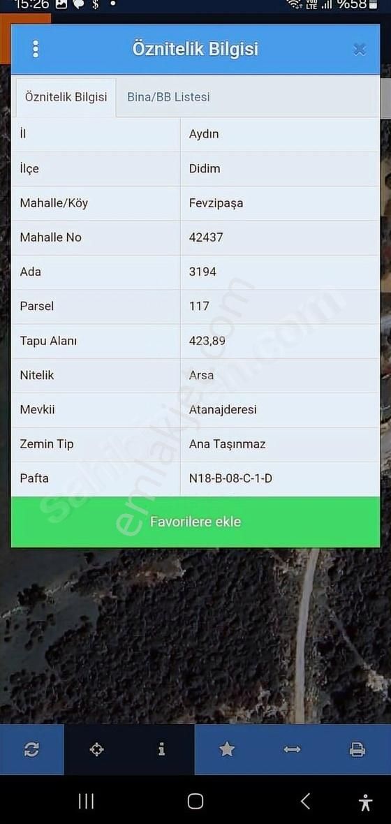 Didim Fevzipaşa Mah 3194-- 117 De Arsa