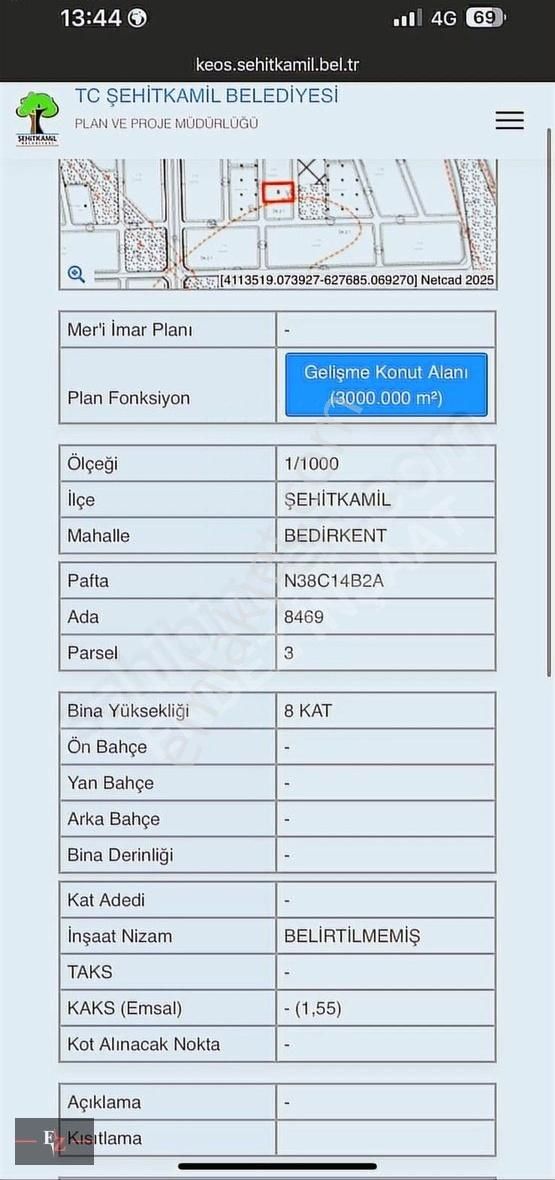 Endez Emlak'dan Bedirkent'te Satılık Konut Arsası
