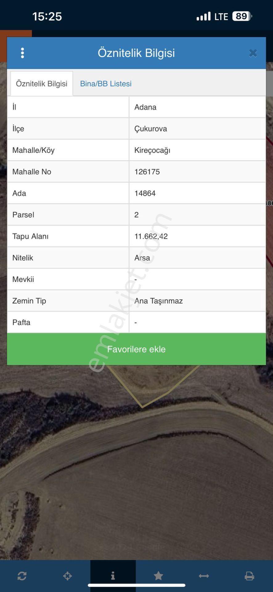 %45 Kat Karşılığı Çukurova Kireçocağı 11662 M2 14864ada 2 Parsel