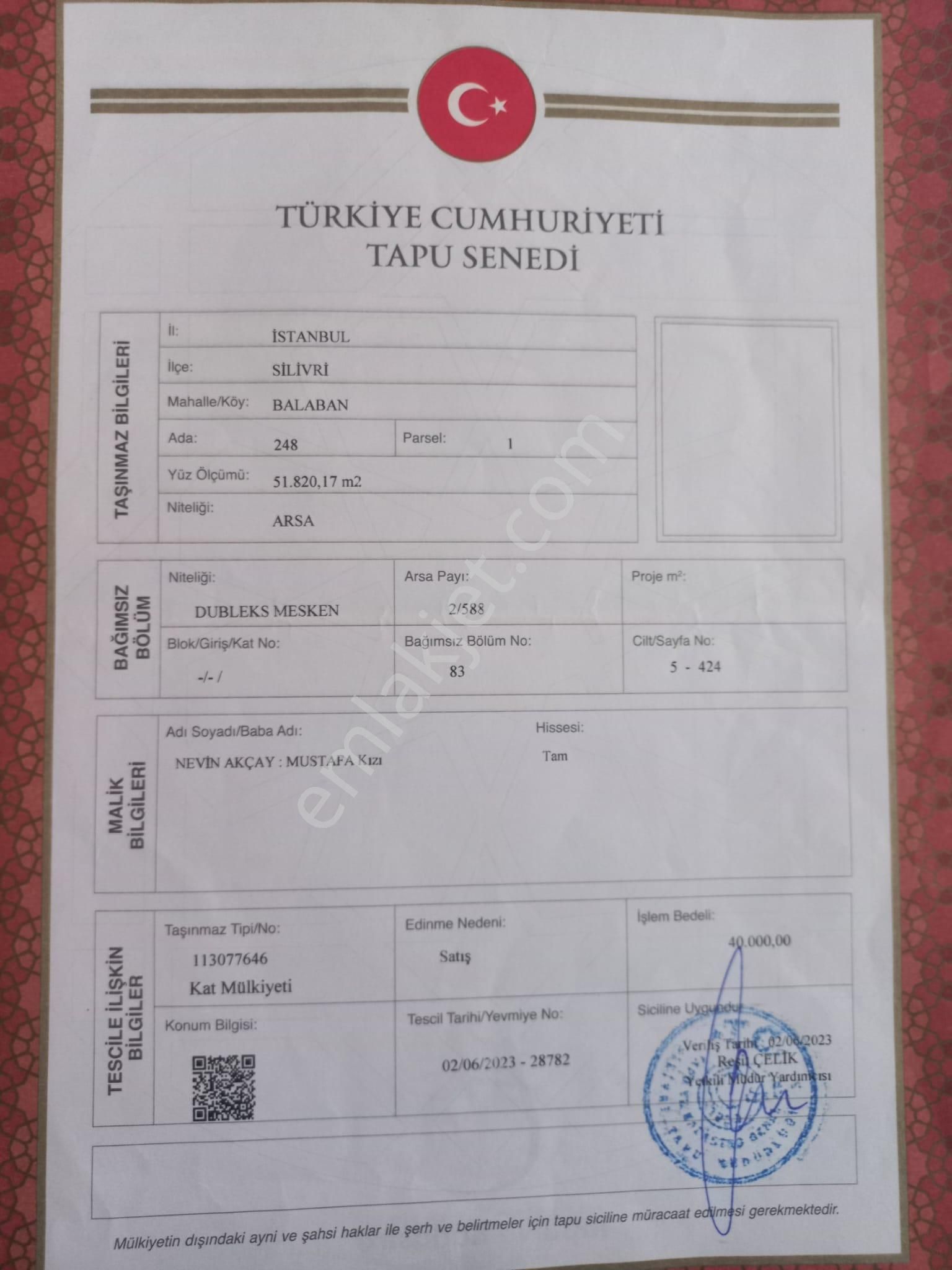 Silivri Balaban Satılık 177m2 Arsa Tiriplex İmarlı - Görsel 8