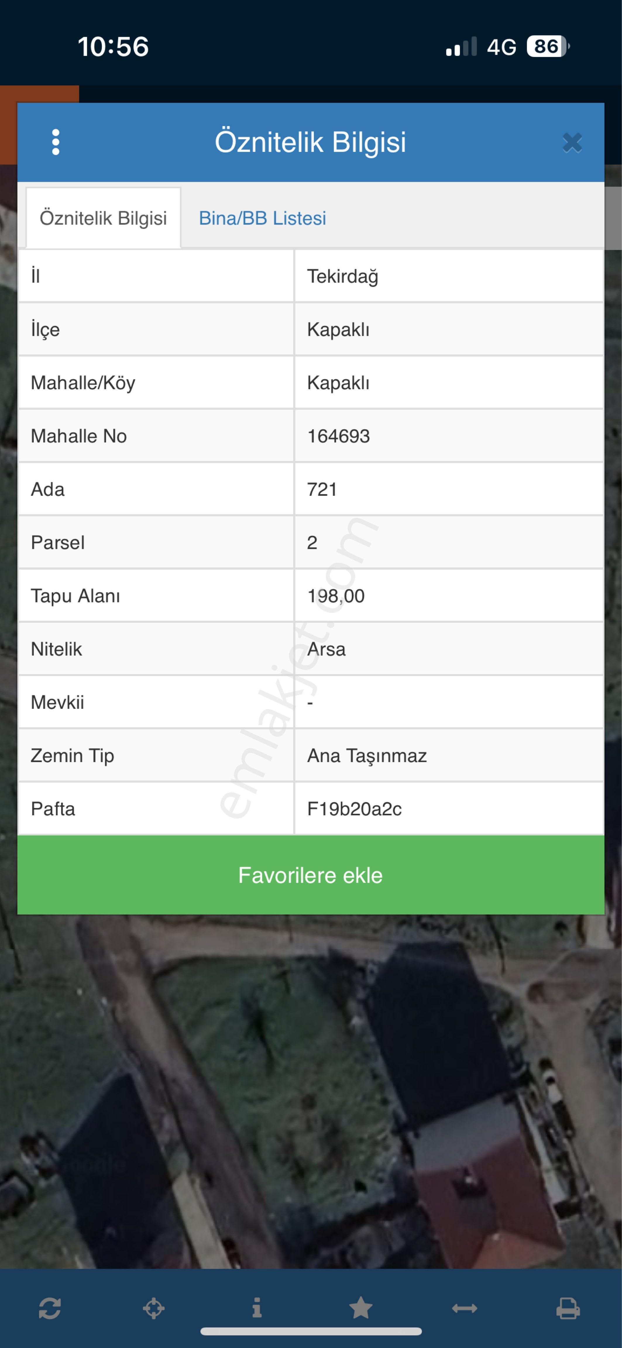 Ze-max^tan Kapaklı Merkezde 4 Kat İmarlı İkiz Nizam Satılık Arsa