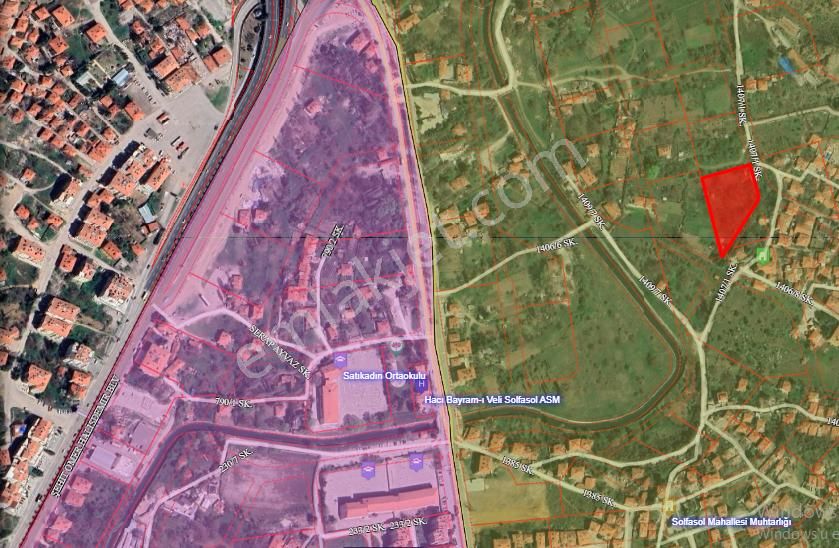 Pusula'dan Solfasol'da Çok Katlı Konut İmarlı Hisseli 148 M² Satılık Arsa