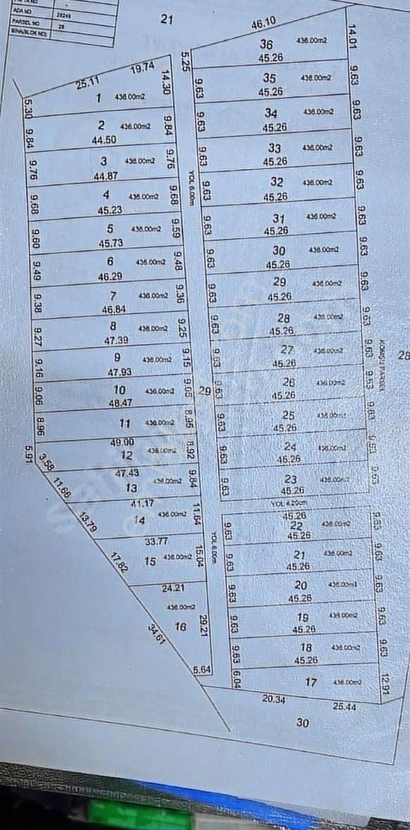 Odabaşinda 436m² Kullanim Alanli Kurasi Cekilmiş Kooperarif Arsa