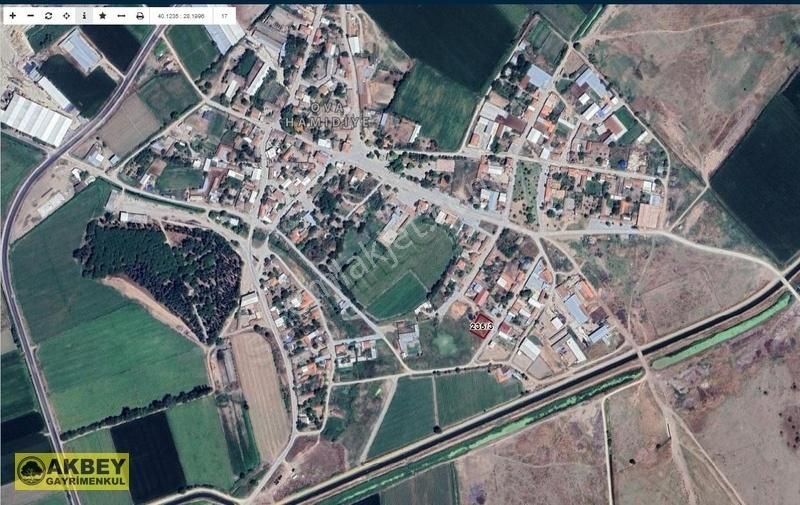 Akbey'den Karacabey Ovahamidiye'de Tek Tapu Köyiçi Arsa