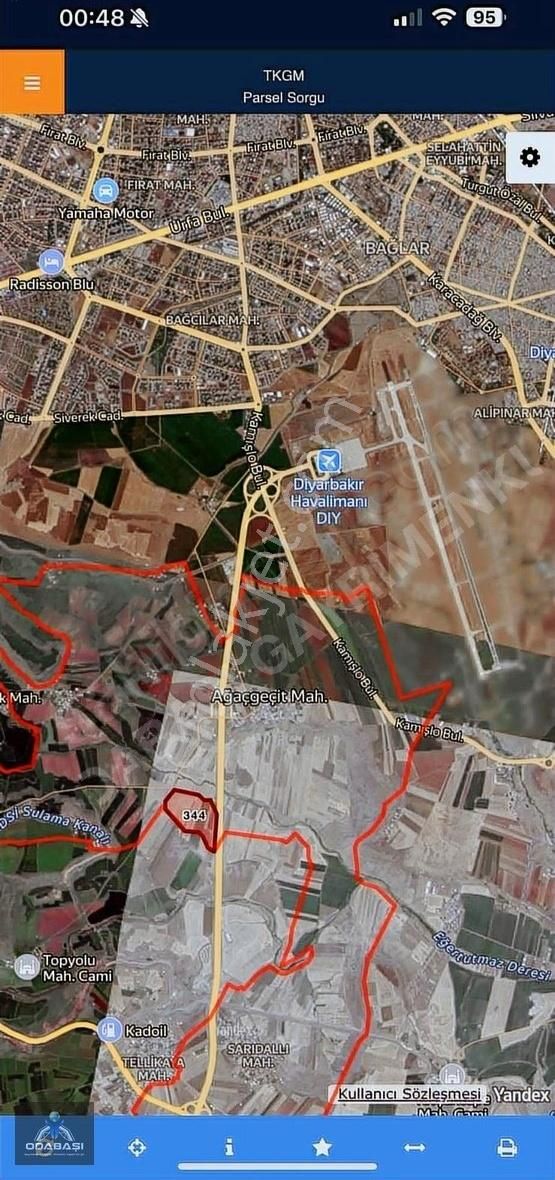 Havaalanı Karşısı Çevre Yoluna Sıfır Satılık Arazi