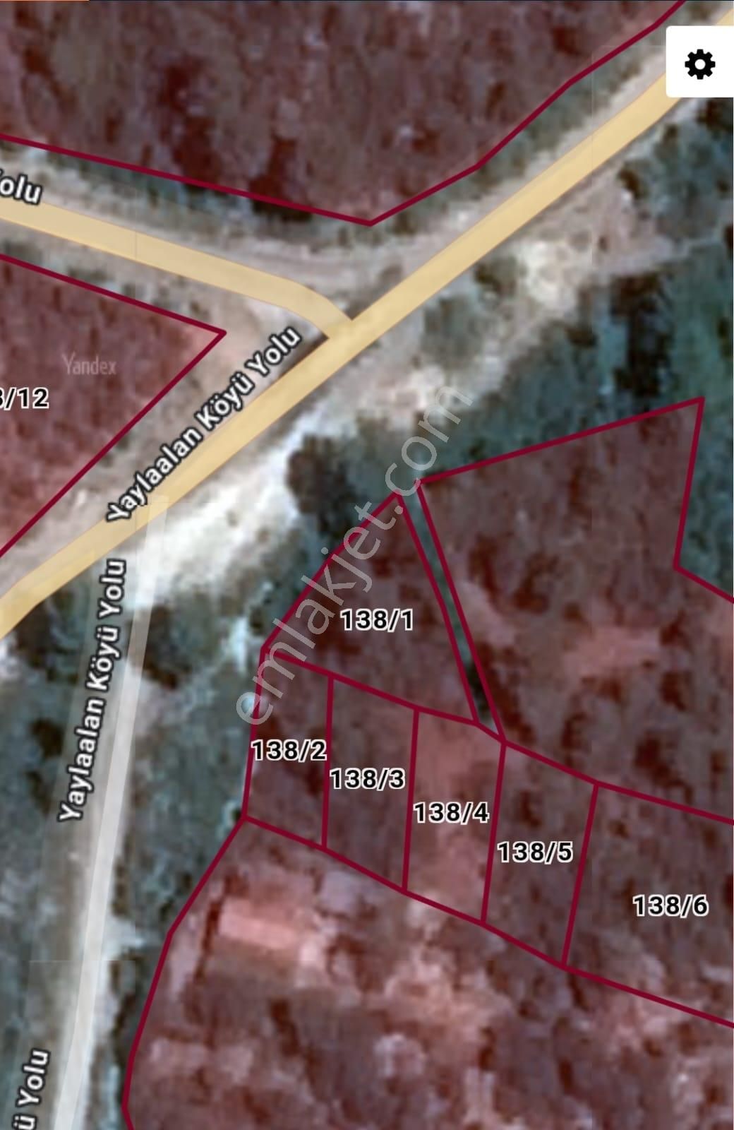 Yaylaalan'da Satılık 288 M2 Tarla
