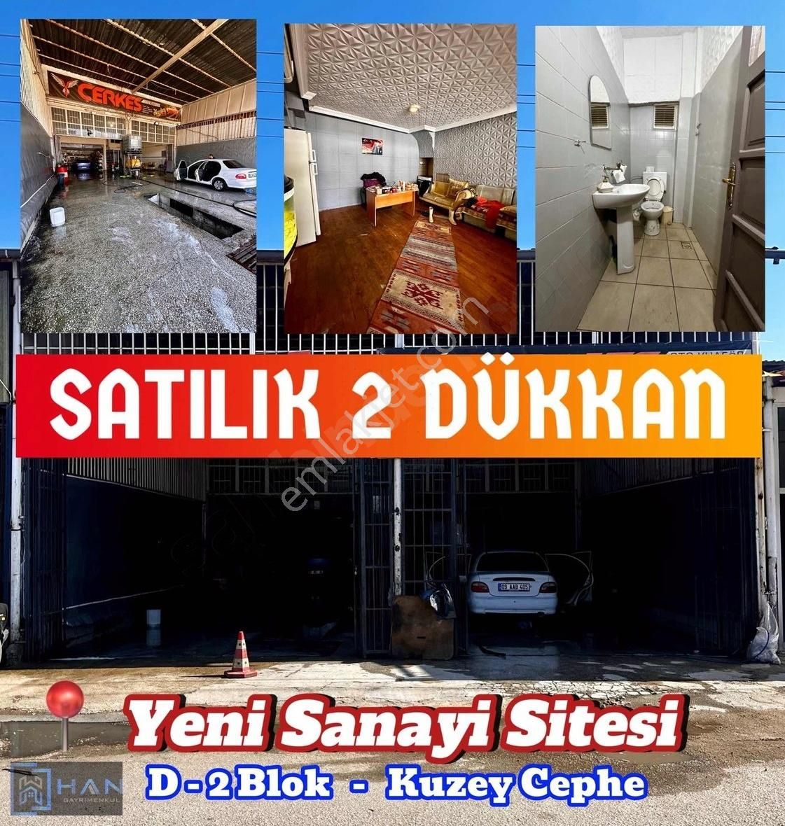 Han Gayrimenkul'den Yeni Sanayi Sitesinde Satılık 2 Dükkan