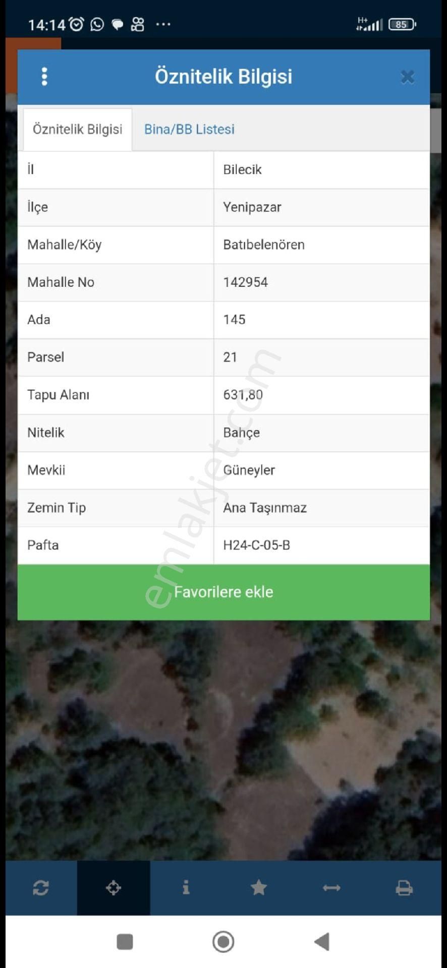 Bilecik Yenipazarda Acil Satilik 3 Parsel Ayri Tapu